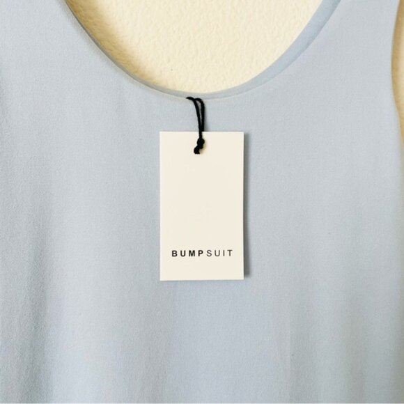 NWT Bumpsuit SMALL The Elle sleeveless maxi dress in Powder Blue - Picture 2 of 5